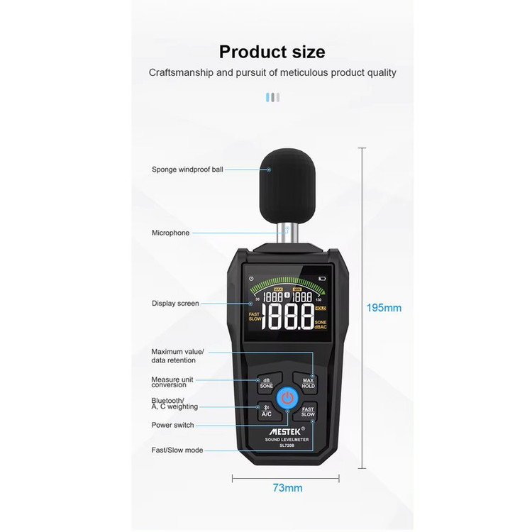 صوت سنج دیجیتال مستک مدل SL720B