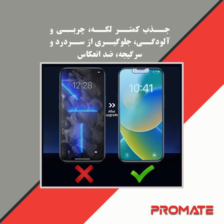 محافظ صفحه نمایش مات آنتی بلو پرومیت مدل Resistant مناسب برای گوشی موبایل اچ ام دی Pulse Plus