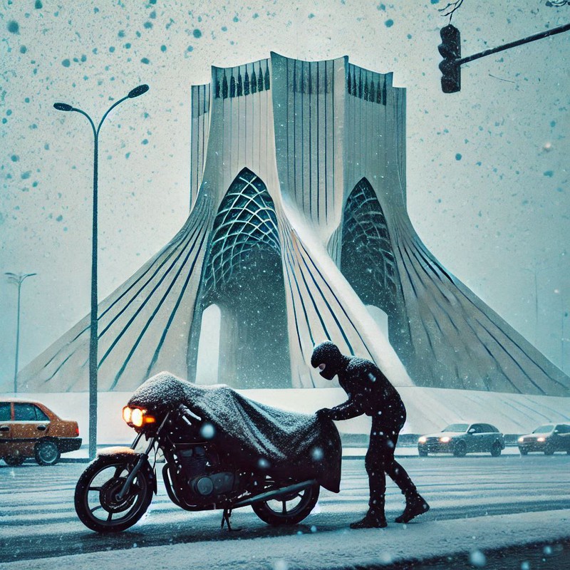 چادر موتور سیکلت ساکا مدل ضدآب مناسب برای پالس NS200
