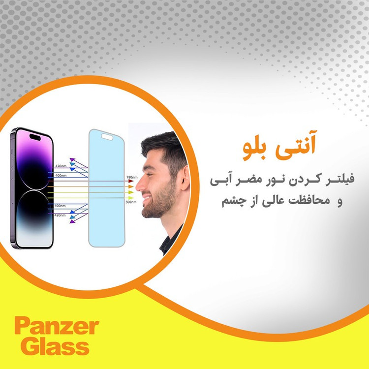 محافظ صفحه نمایش ضد اشعه آبی پنزر گلس مدل Eye Care مناسب برای گوشی موبایل اچ ام دی Pulse Plus