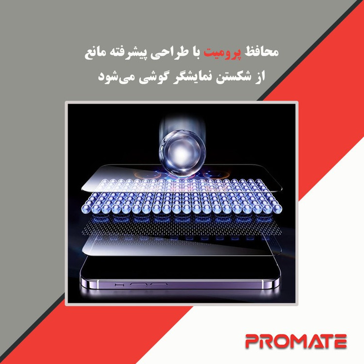 محافظ صفحه نمایش حریم شخصی پرومیت مدل Resistant مناسب برای گوشی موبایل اچ ام دی Pulse Plus