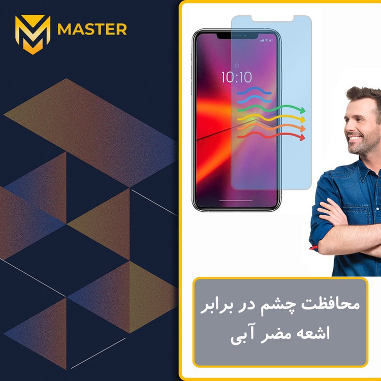 محافظ صفحه نمایش مات آنتی بلو مستر مدل Resistant مناسب برای گوشی موبایل اچ ام دی Pulse Plus