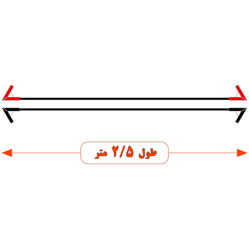 کابل اتصال باتری به باتری موتورسیکلت مدل Fire 1100A-2.5m مجموعه دو عددی