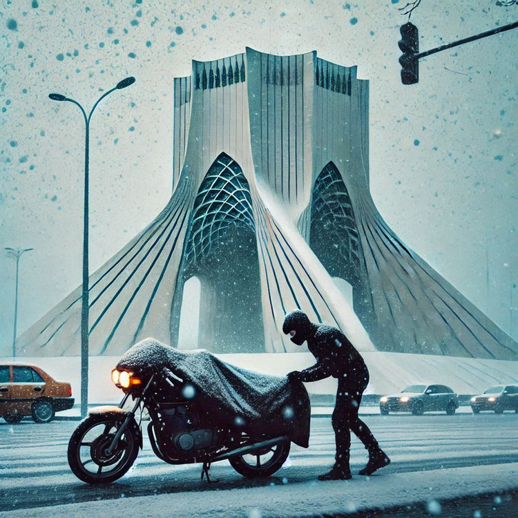 چادر موتور سیکلت ساکا مدل ضدآب مناسب برای QJ Motor SRV 250V