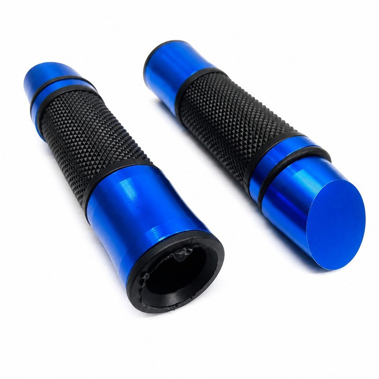 دسته گاز و فرمان اسپورت موتور سیکلت وارون مدل ماتیکی کد W-107-BLU بسته 2 عددی