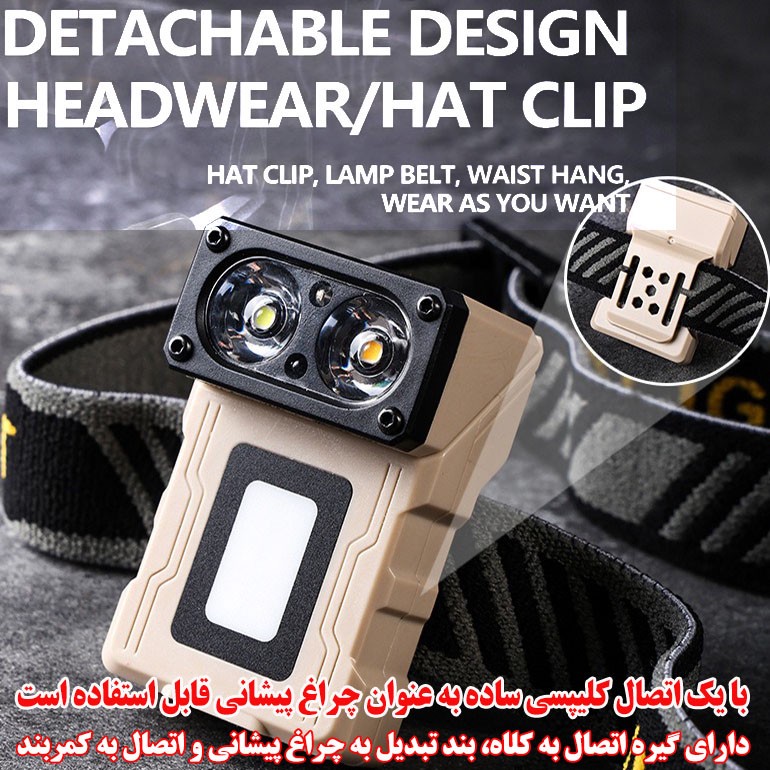 چراغ قوه مدل S55 با نور مهتابی