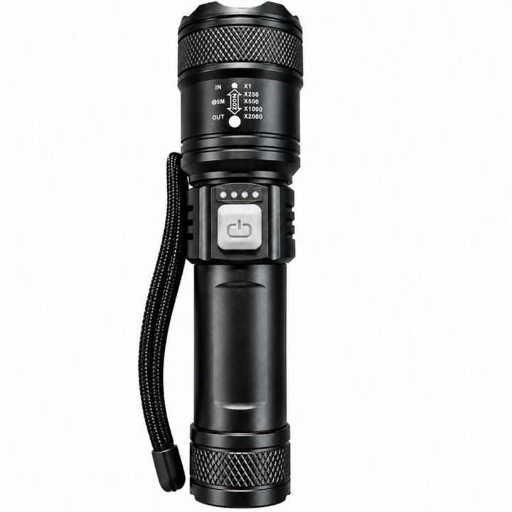 چراغ قوه دستی مدل LED باتری دار L-39 با نور مهتابی