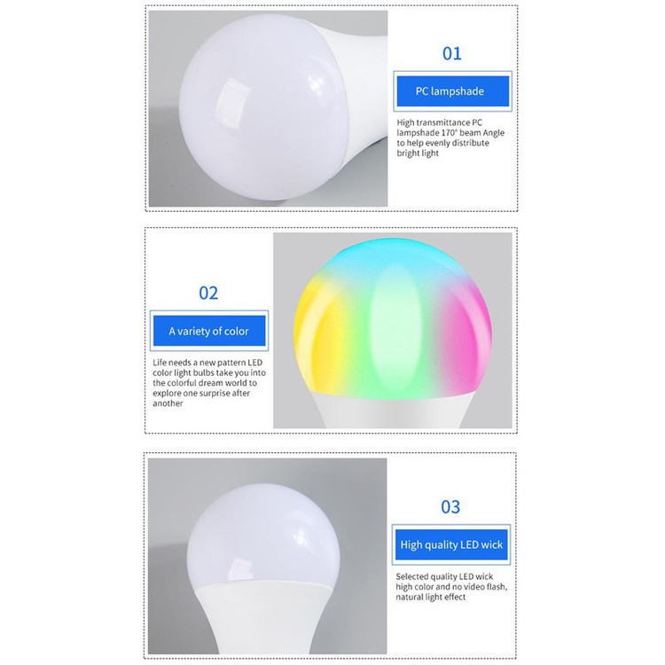 لامپ ال ای دی هوشمند 5 وات هارمن مدل SMART-LED-BULB پایه E27