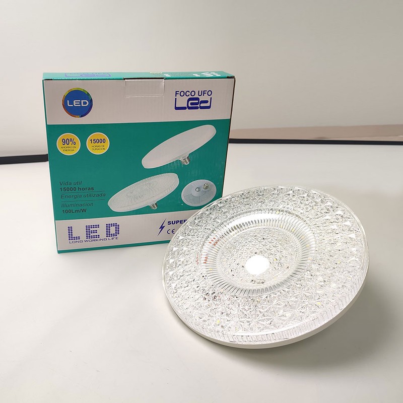 لامپ الایدی 80 وات مدل UFO کریستالی پایه E27