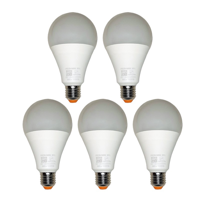 لامپ 15 وات مهتابی نمانور مدل LED پایه E27 بسته 5 عددی