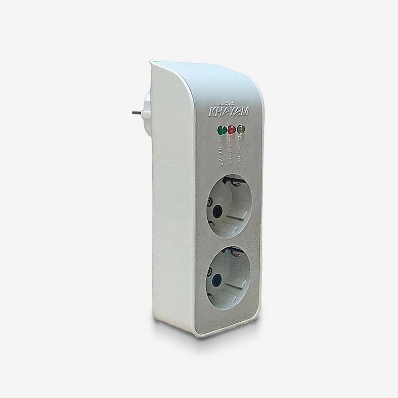 محافظ ولتاژ خیام الکتریک مدل دو خانه ویژه یخچال و فریزر
