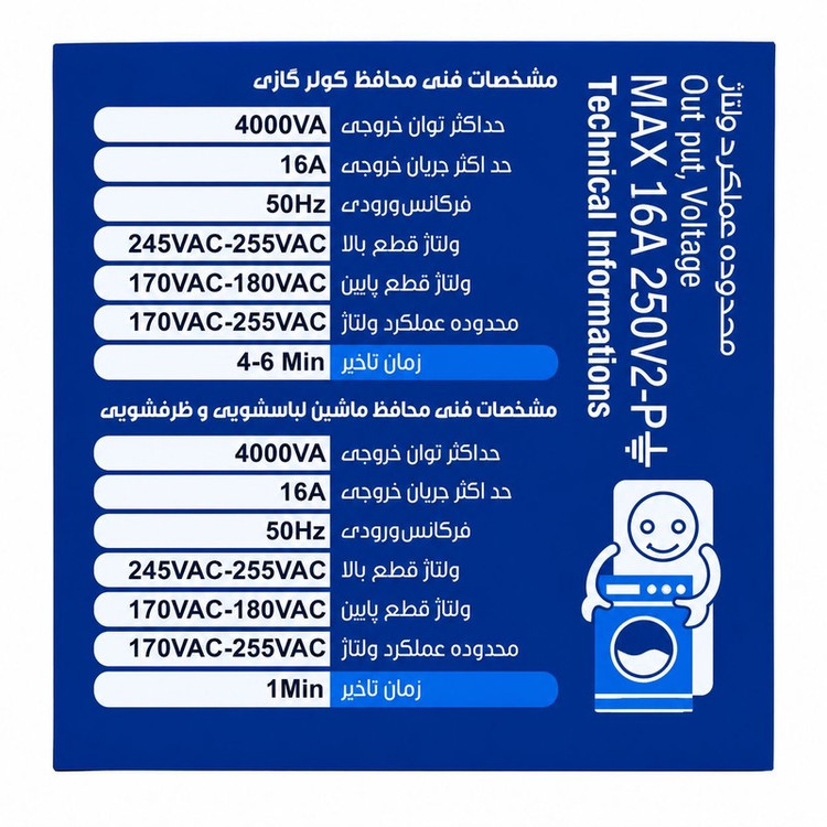 محافظ کولرگازی دیجیتال فروزش مدل 16 آمپر کد DG 140
