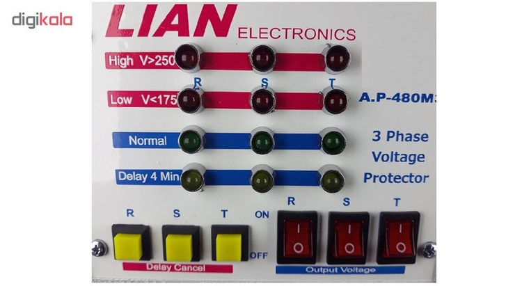 محافظ ولتاژ سه فاز لیان الکترونیک مدل A.P-480M3