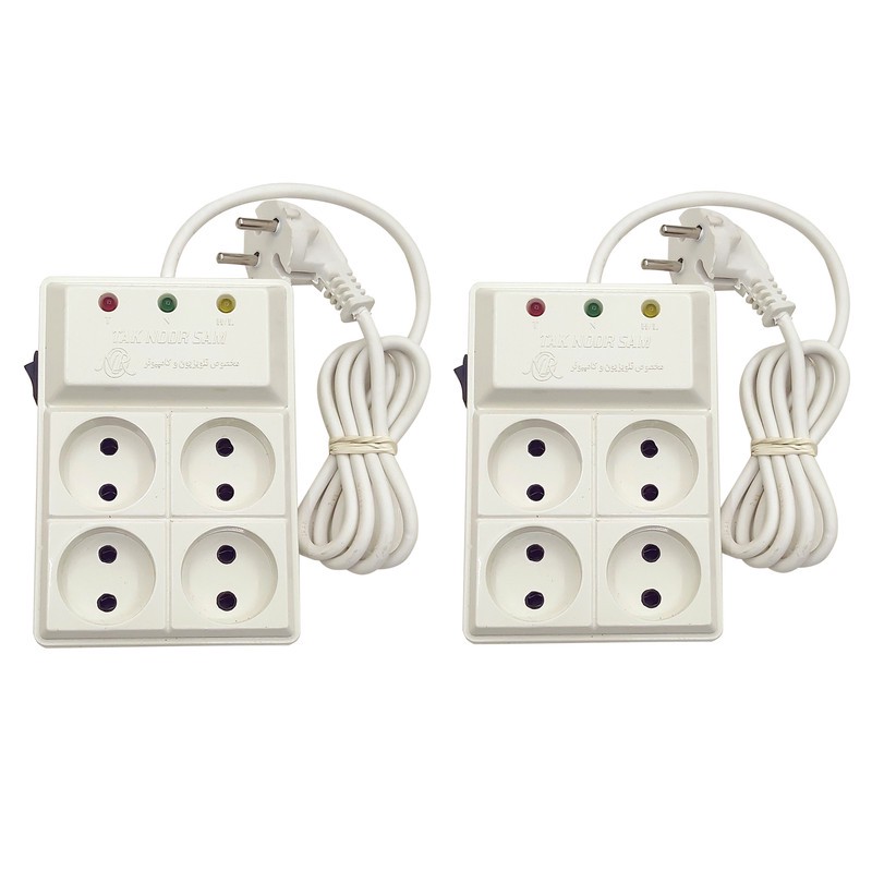 محافظ ولتاژ تک نور مدل 4P_3M_4P-1.25M مجموعه 2 عددی