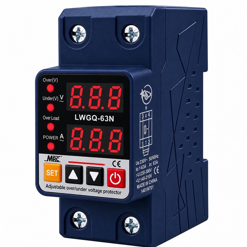 محافظ ولتاژ و جریان هه ساره مدل LWGQ-63N