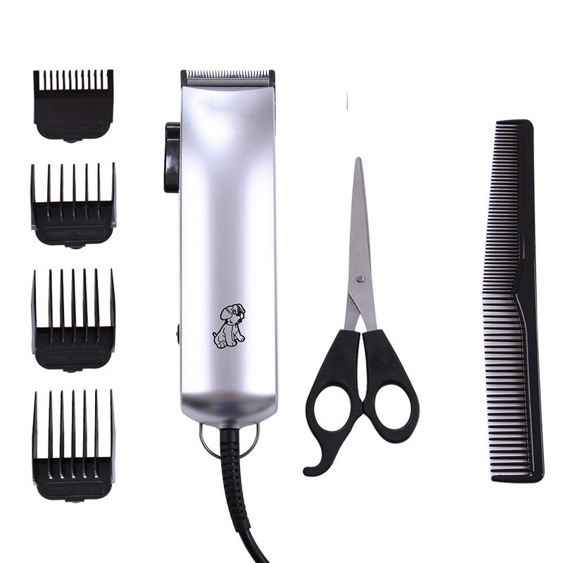 ست ماشین اصلاح و قیچی مو حیوانات خانگی وایکیل مدل WL-501 ۴ عددی