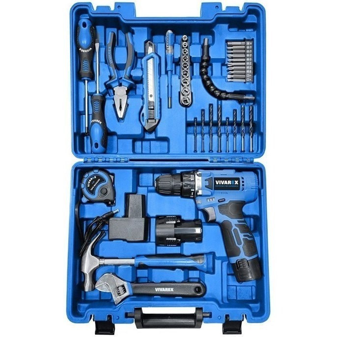 پیچ گوشتی شارژی 12 ولت ویوارکس مدل VR1240-CDK مجموعه 40 عددی