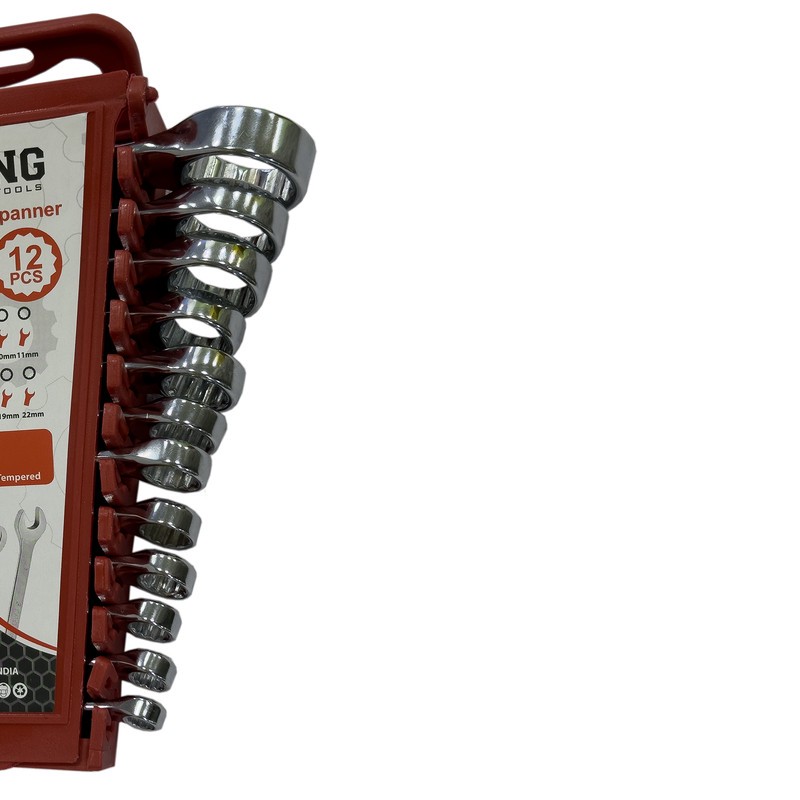 آچار یکسر تخت و یکسر رینگی استرانگ مدل SMT-STRONG-12PCS-22MM مجموعه 12عددی