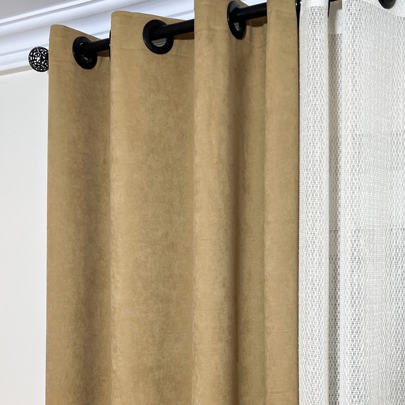 پرده مدل پانچ مخمل مات سایز 300x280 سانتیمتر
