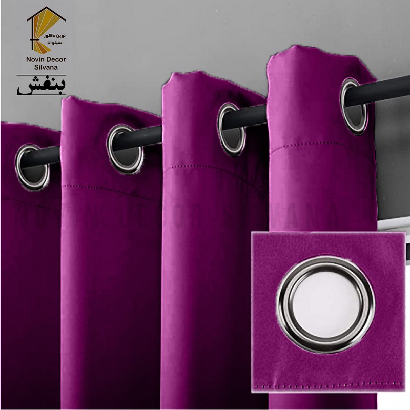 پرده نوین دکور سیلوانا مدل کتان کد 230 1 سایز 230 140 سانتی متر