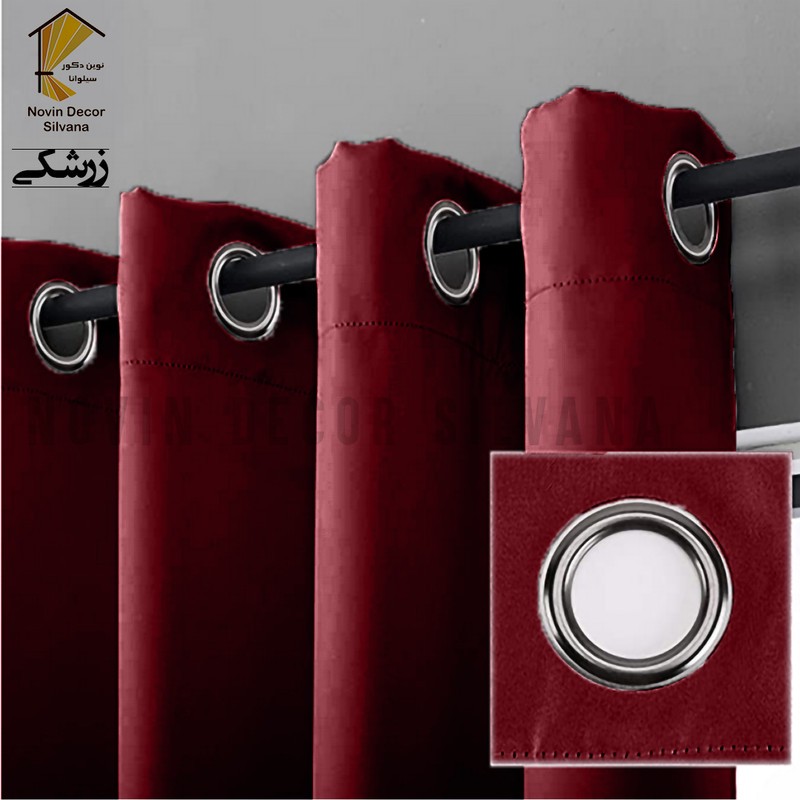 پرده نوین دکور سیلوانا مدل کتان کد 230 1 سایز 230 140 سانتی متر