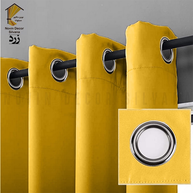 پرده نوین دکور سیلوانا مدل کتان کد 230 1 سایز 230 140 سانتی متر