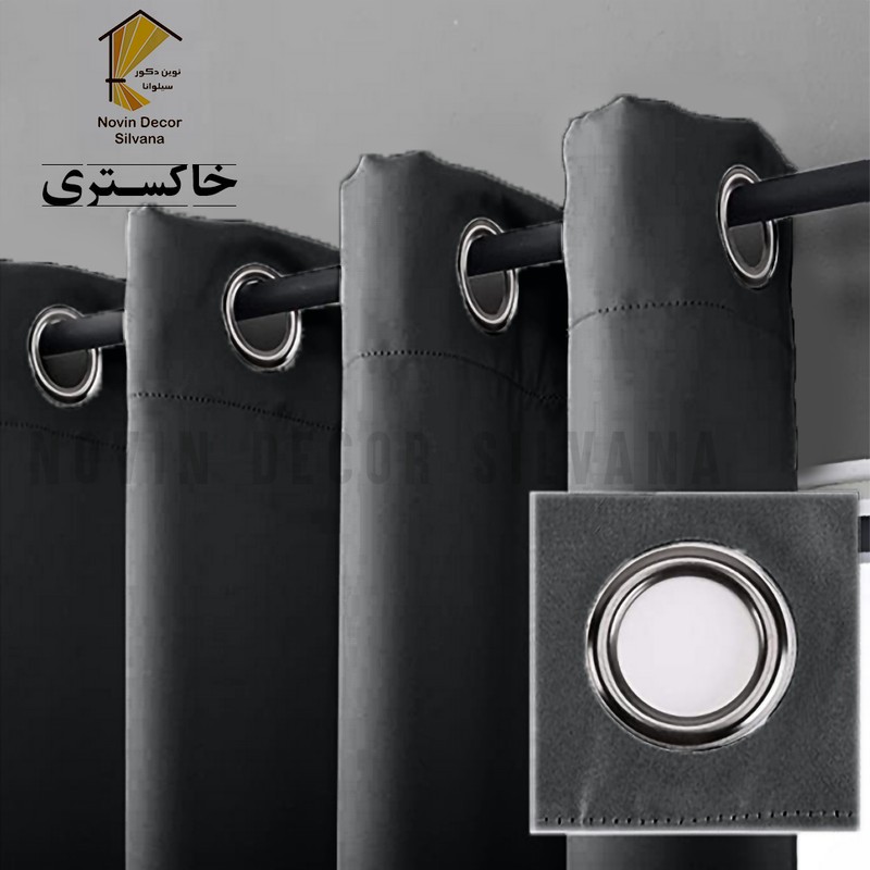 پرده نوین دکور سیلوانا مدل کتان کد 230 1 سایز 230 140 سانتی متر