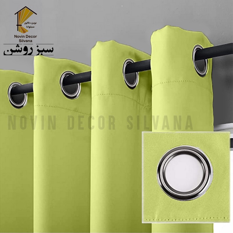 پرده نوین دکور سیلوانا مدل کتان کد 230 1 سایز 230 140 سانتی متر