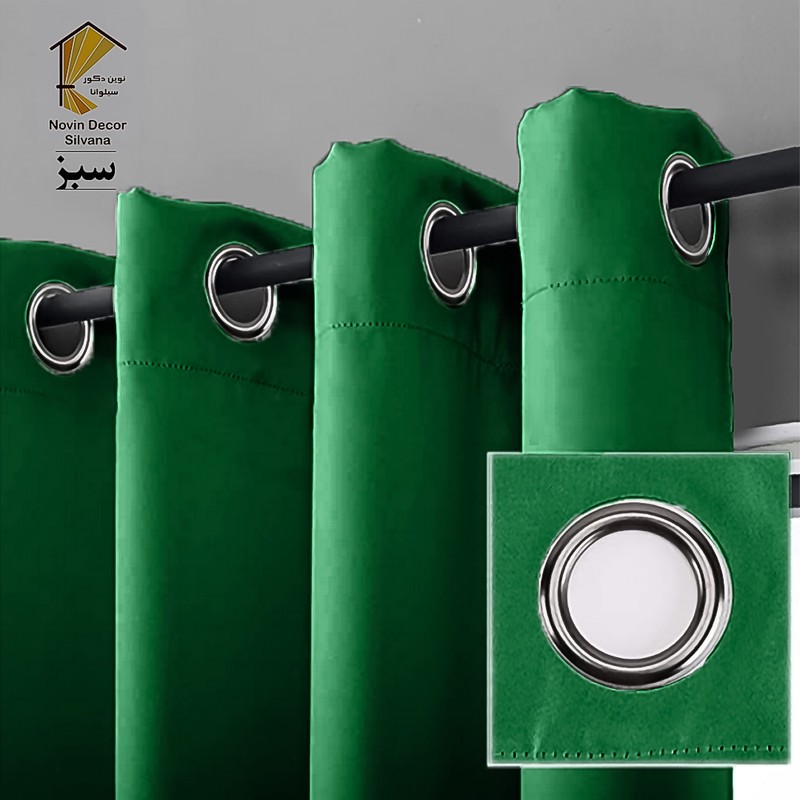 پرده نوین دکور سیلوانا مدل کتان NY31 سایز 280x140 سانتیمتر