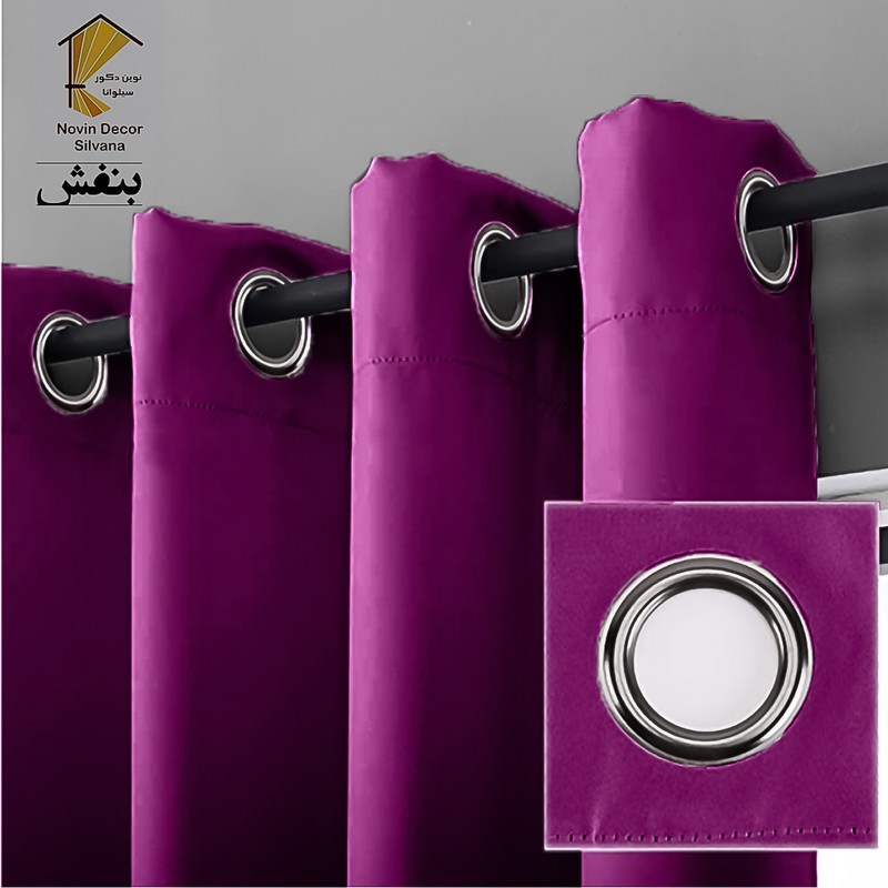 پرده نوین دکور سیلوانا مدل کتان NY31 سایز 280x140 سانتیمتر