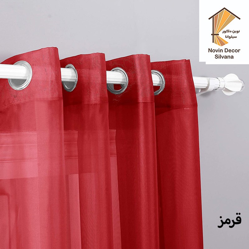پرده نوین دکور سیلوانا مدل حریر 280 سایز 280 140 سانتی متر
