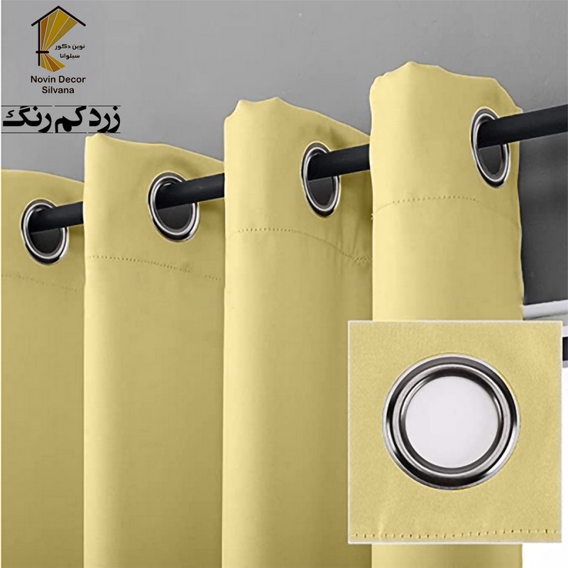 پرده نوین دکور سیلوانا مدل کتان NY31 سایز 280x140 سانتیمتر