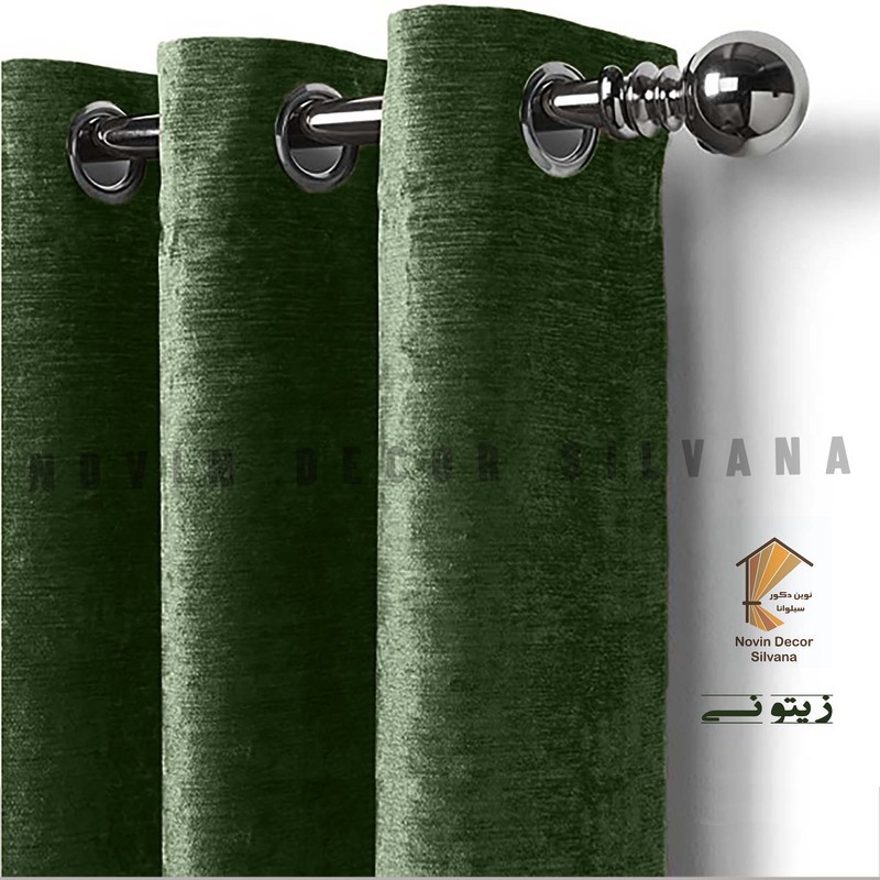 پرده نوین دکور سیلوانا مدل مخمل شانل 3 سایز 280 300 سانتی متر