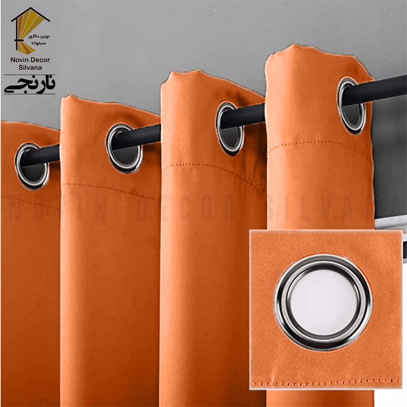 پرده نوین دکور سیلوانا مدل کتان کد 230 1 سایز 230 140 سانتی متر