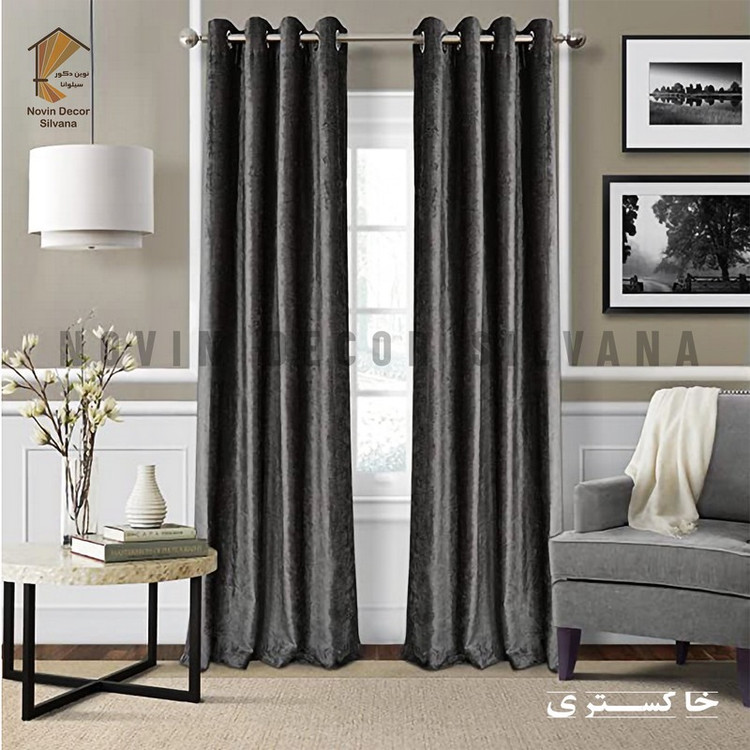 پرده نوین دکور سیلوانا مدل مخمل شانل 280 _ 1 سایز 280x140 سانتیمتر