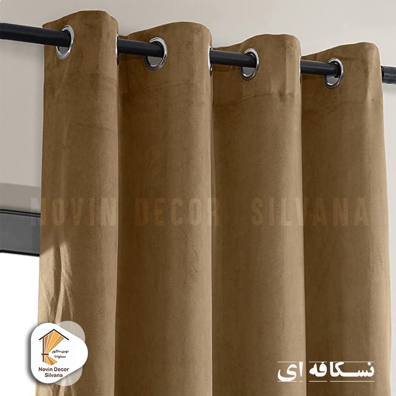 پرده نوین دکور سیلوانا مدل مخمل کالیفرنیا 28 سایز 280x140 سانتیمتر