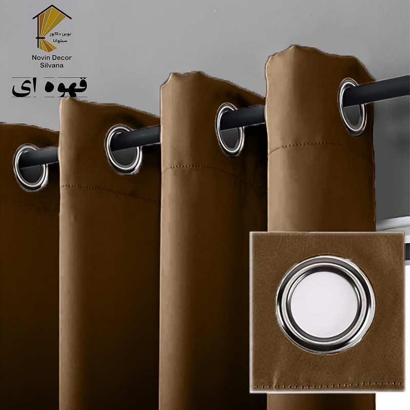 پرده نوین دکور سیلوانا مدل کتان NY31 سایز 280x140 سانتیمتر