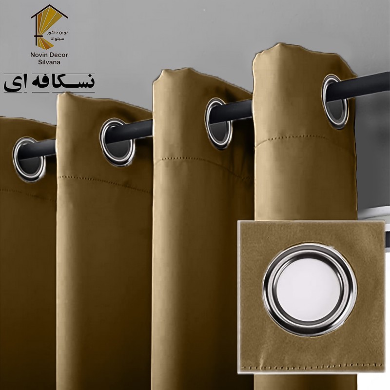 پرده نوین دکور سیلوانا مدل کتان NY31 سایز 280x140 سانتیمتر