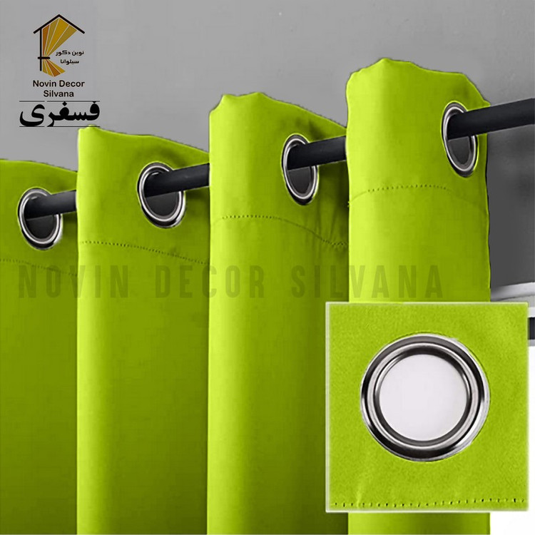 پرده پانچ نوین دکور سیلوانا مدل کتان سایز 200 280 سانتیمتر