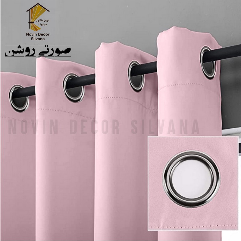 پرده پانچ نوین دکور سیلوانا مدل کتان سایز 200 280 سانتیمتر