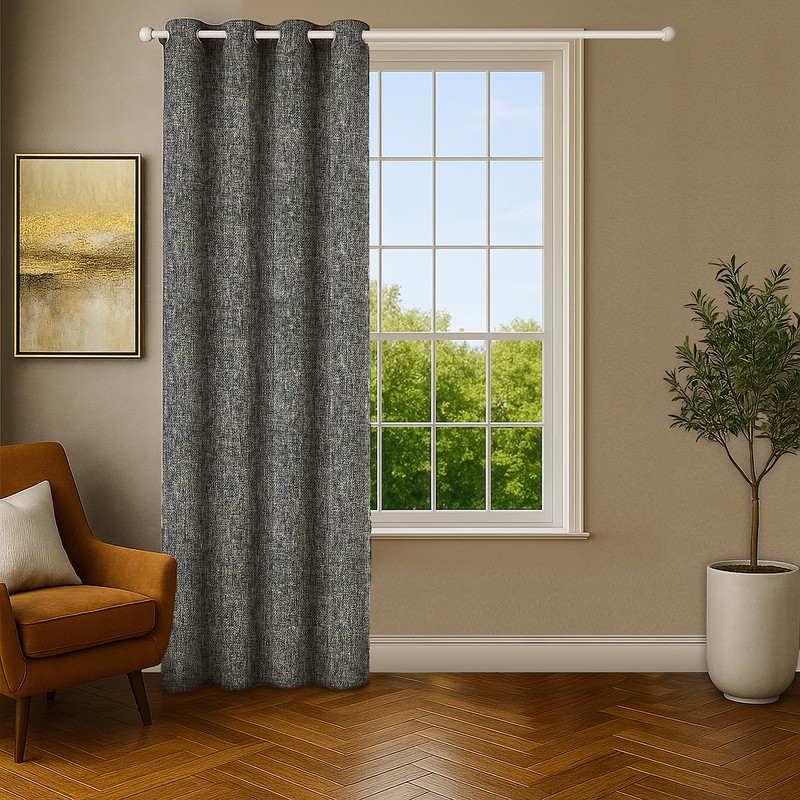 پرده پانچ نوین دکور سیلوانا مدل کتان تسلا 280_1 سایز 280x140 سانتیمتر