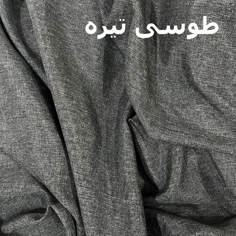 پرده پانچ نوین دکور سیلوانا مدل کتان تسلا 180_1 سایز 180x140 سانتیمتر
