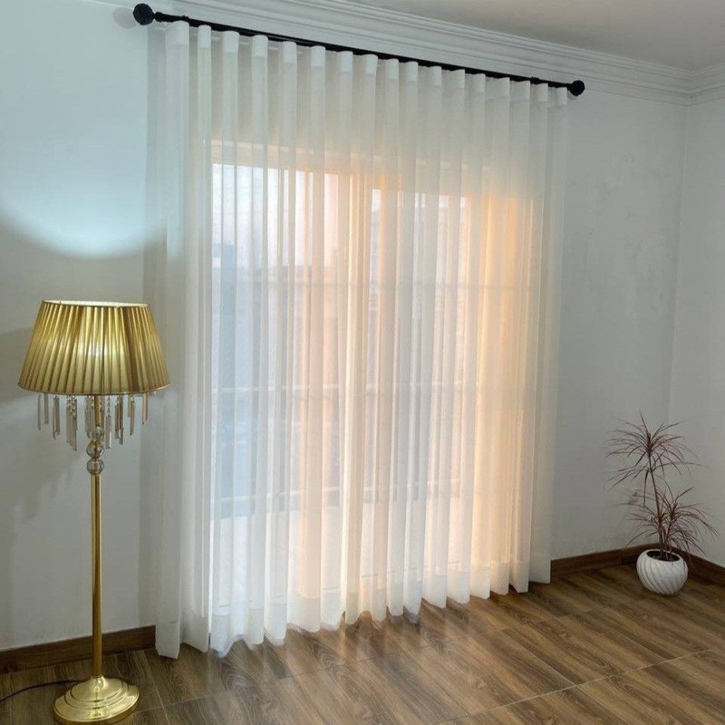 پرده مدل حریر شاین دار دوخت مینیمال سایز 275 730 سانتیمتر
