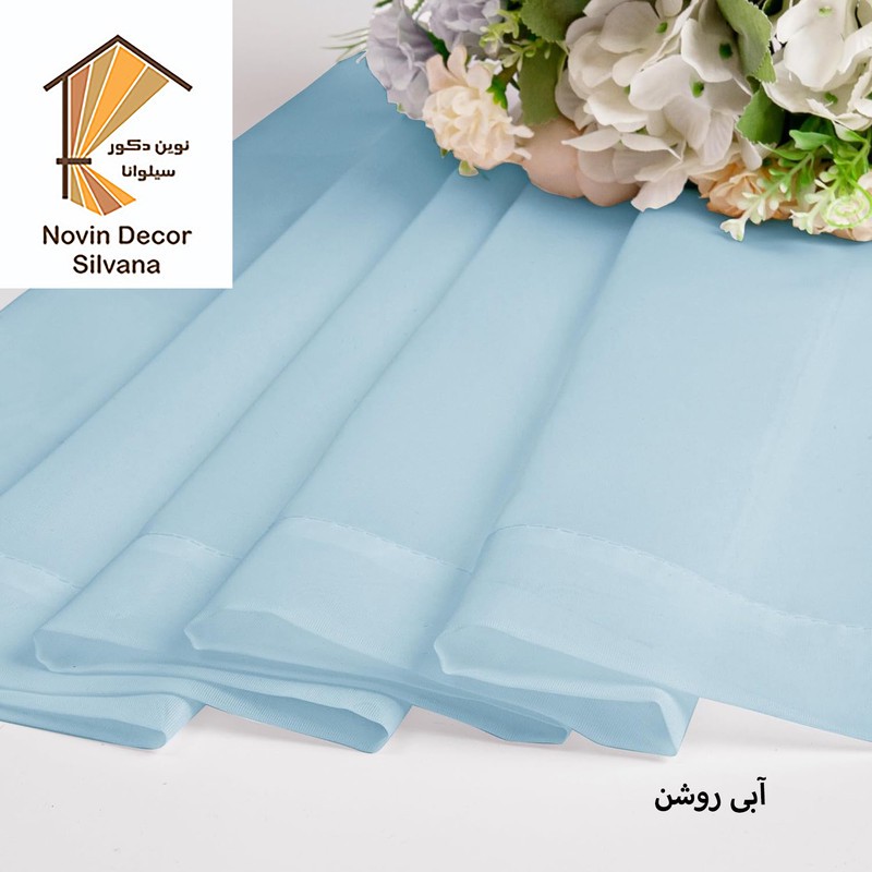 پرده پانچ نوین دکور سیلوانا مدل حریر سایز 200 280 سانتیمتر