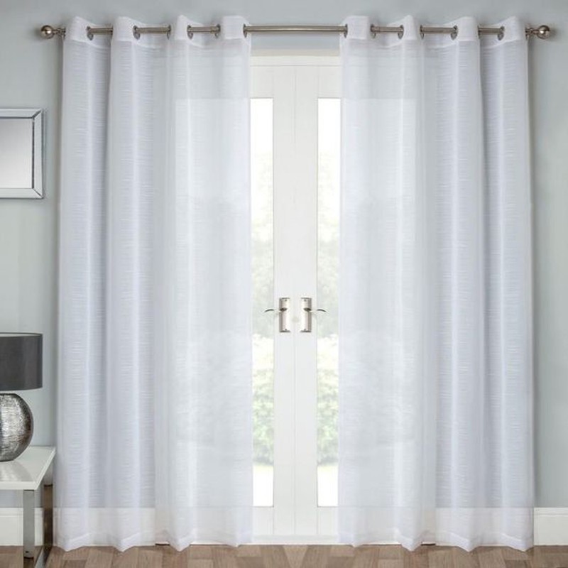 پرده مدل پانچ حریر بافتدار سایز 150x280 سانتی متر
