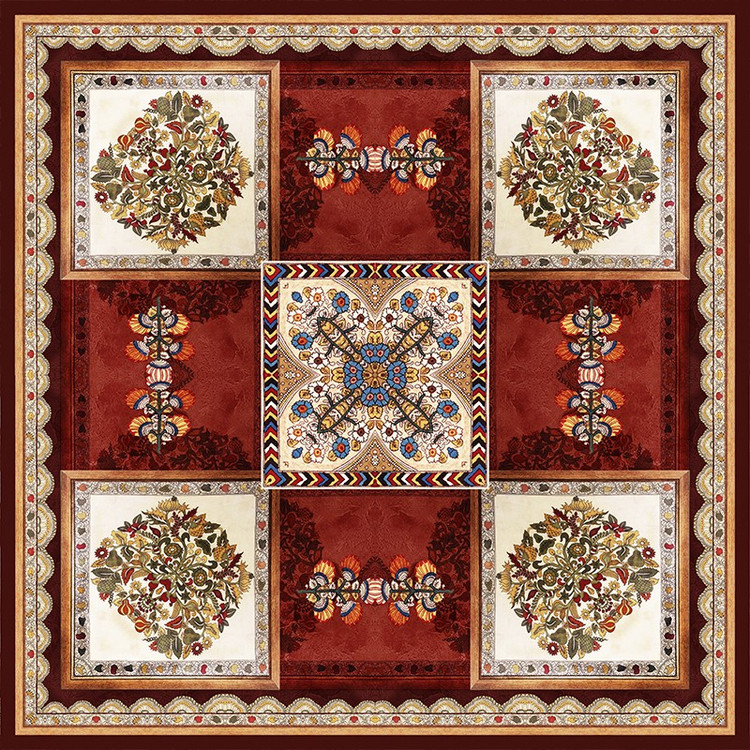 رومیزی مدل مخمل RM0066 سایز 95x95 سانتیمتر