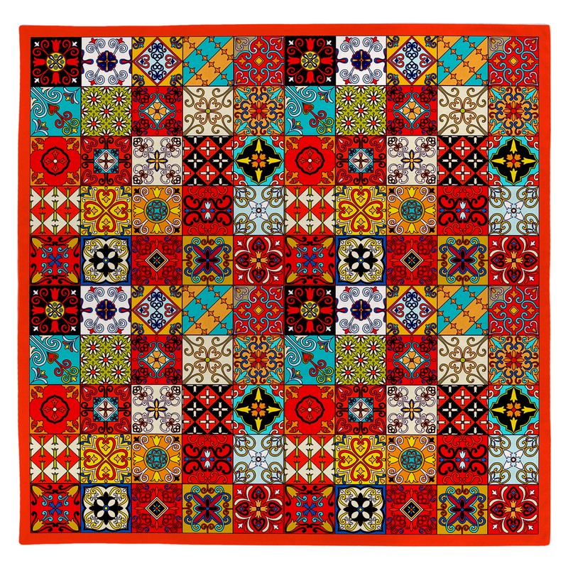 رومیزی طرح چهارخونه کد 983