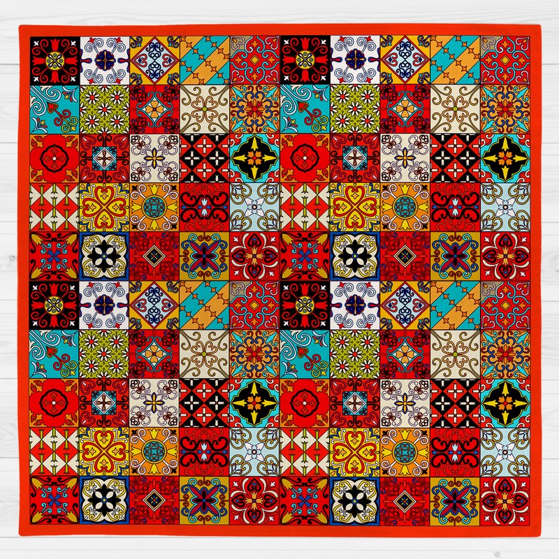 رومیزی طرح چهارخونه کد 983