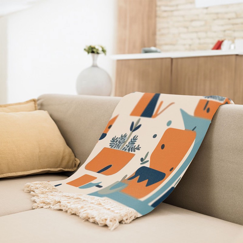 شال مبل کد Q2SH1052 سایز 98x180 سانتی متر