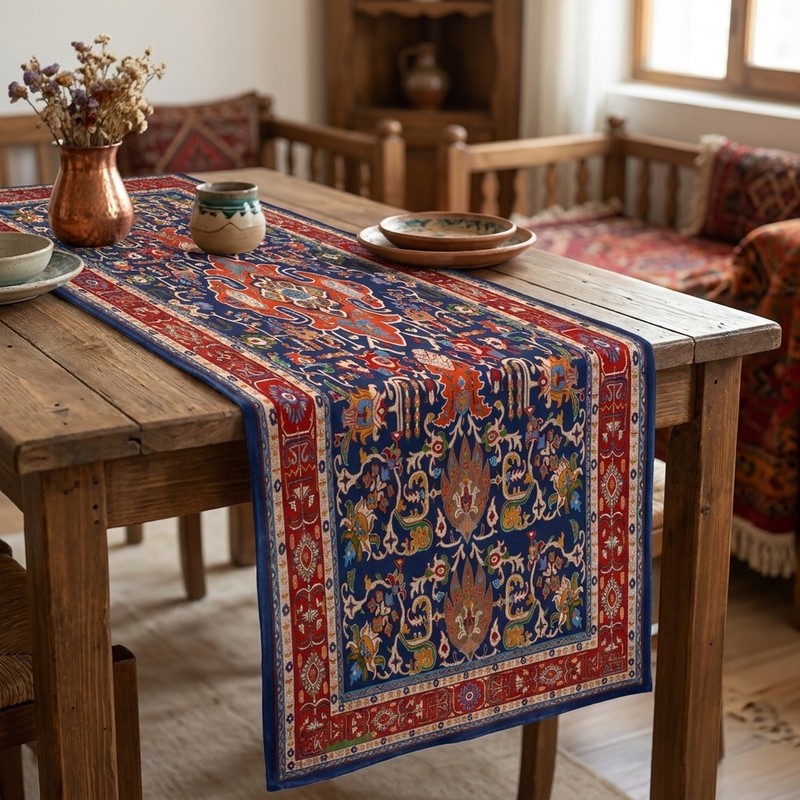 رانر ریحانلوکس مدل سنتی ایرانی کد RH120 سایز 143x43 سانتیمتر